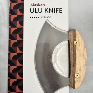 6" Crescent Alaskan ULU
Knife Hand Polished Acaia Handle - Marcellin